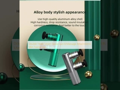 Double Head Smart Fascia Gun 8 Massage Aanhangsels Mini Fascia Gun