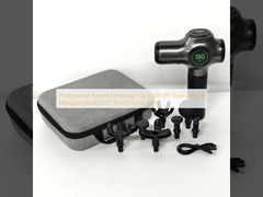 Professionele krachtige massage pistool met 99-snelheid en 8 massagekoppen LCD Touch Fascia pistool