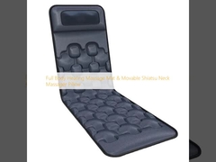 Volledig lichaam verwarming massage mat & verplaatsbare Shiatsu nek massager kussen