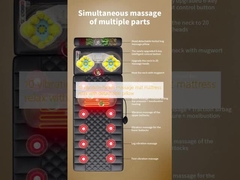 10 trillingshoofden massagematras ontspannen met afneembare kussen