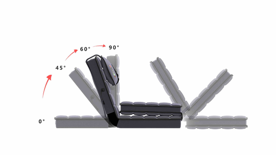 kwaliteit  Remote Control Foldable Massage Mattress 10.6lbs Massage Bed Portable fabriek