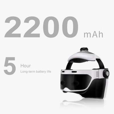 kwaliteit  30 Minutes Head Massager Helmet White Electric Scalp Massager Helmet fabriek