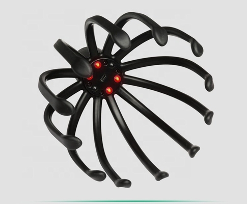Duurzame elektrische octopus hoofd massager compact oplaadbare hoofdhuid massager