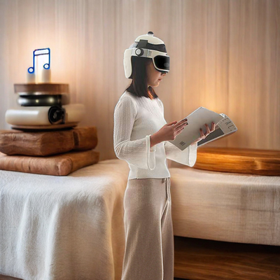 Vibratiehelm massager met 3 modi voor betere bloedsomloop