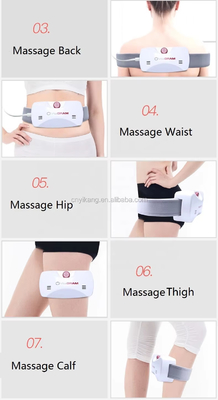 Witte elastische buikvibratie gordel 50Hz-60Hz Buikmassage gordel