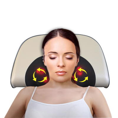 36W verwarmd massagekussing 4 Mode Vibrerend Massagekussing PU-leer bedekt