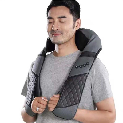 FCC ROHS draadloze nek- en schoudermassager met warmte en afstandsbediening