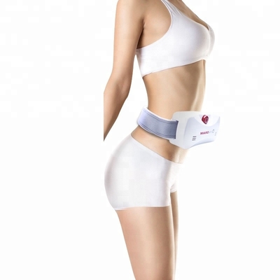 Witte elastische buikvibratie gordel 50Hz-60Hz Buikmassage gordel