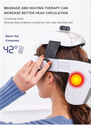 1.5 pond elektrische hoofdmassager helm voor diepe ontspanning massage helm