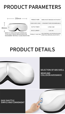 Professionele Bluetooth-muziek oogmassage voor verbeterde oogcirculatie en comfortabele stoom oog