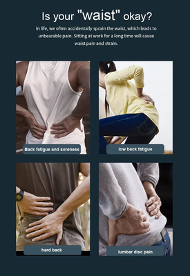 3 verstelbare modus taille massager met 5 niveaus intensiteit om pijn te verlichten