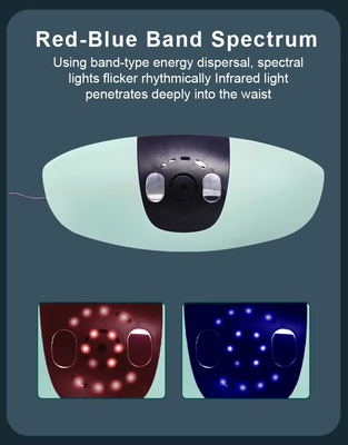 Relaxing Pulse elektrische taille massager met afstandsbediening 24W zwart