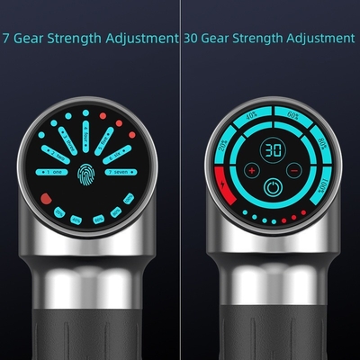 Ultra lichtgewicht 2,2 lbs koolstofvezel percussion massager pistool met verstelbare arm en LCD-scherm