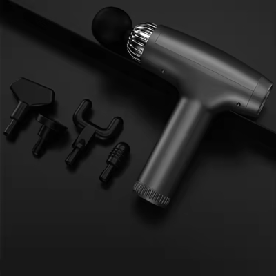 9.8 X 7.9 X 2.4 inch Zwart Vibrating Massager Gun Professionele spierhersteloplossing
