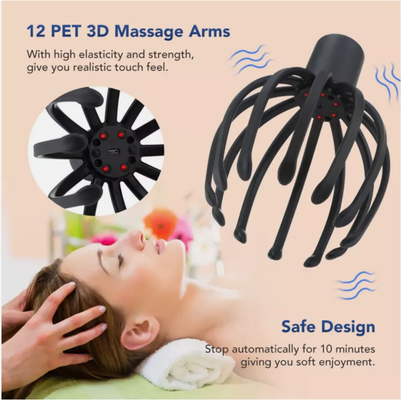 Elektrische octopus klauw hoofdhuidmassage voor stressverlichting en verhoogde bloedsomloop Pakket 1 hoofdmassage