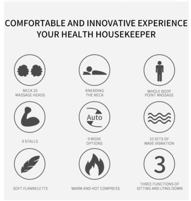 Alle lichaam vouwbare massage bed met opvouwbaar ontwerp en kalmerende gerichte warmte therapie