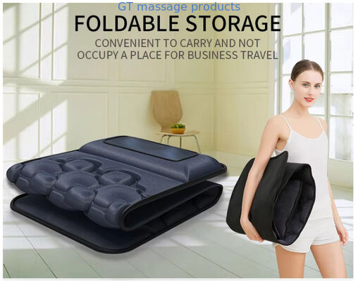 10 motoren Full body vibratiemassage matras ontspanning en Shiatsu massage kussen met zachte hoes