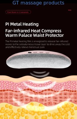 Roze menstruele verwarmingsmassage gordel - Digitaal display Buikpijnverlichting Pad voor vrouwen