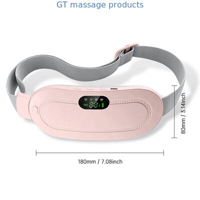 Vrouwen menstruele krampen verlichting gordel - Roze verwarming & massage pad met digitaal display