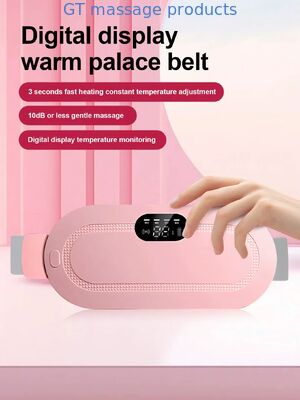 Vrouwen menstruele krampen verlichting gordel - Roze verwarming & massage pad met digitaal display